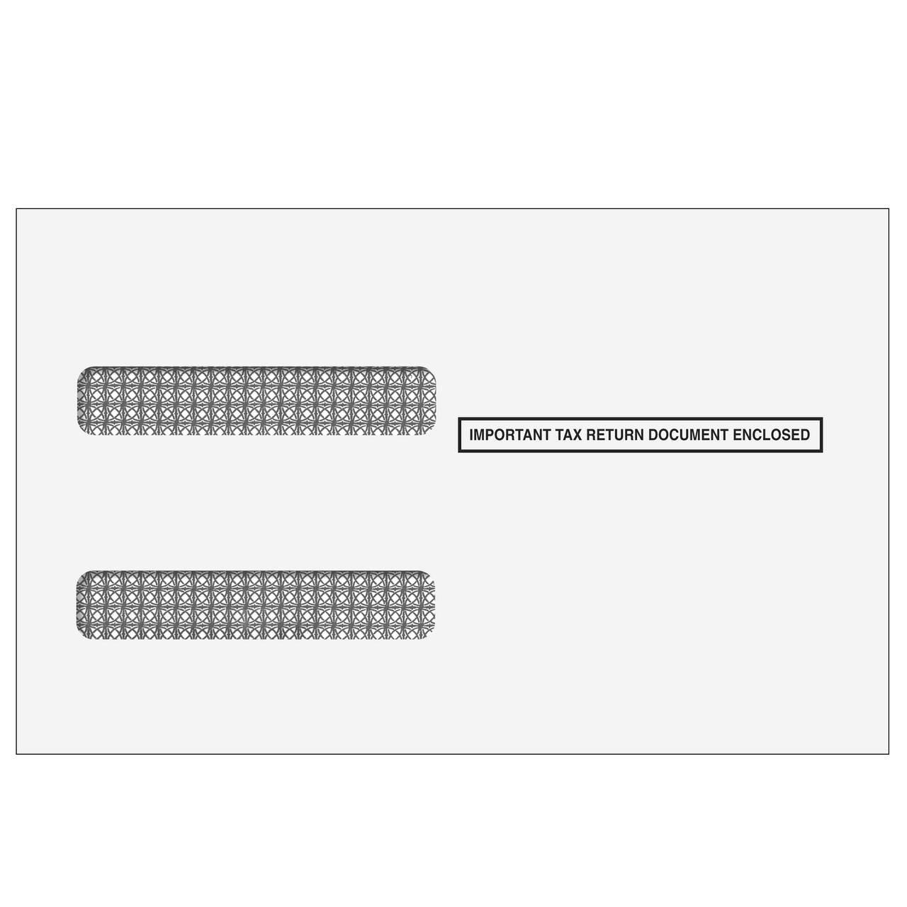 4up W-2 Double Window Envelope For Inserting Equipment (Self Seal)