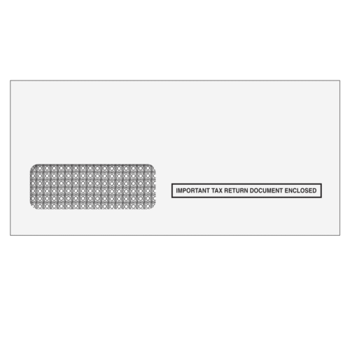3up 1099 Single Window Envelope (Moisture Seal) - 99SWENV05