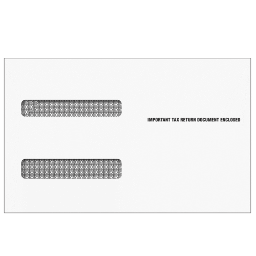 4up W-2 Double Window Envelope (Moisture Seal)