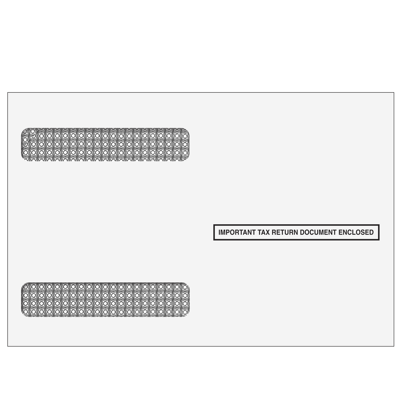 4up W-2 Double Window Envelopes - Horizontal (Moisture Seal)