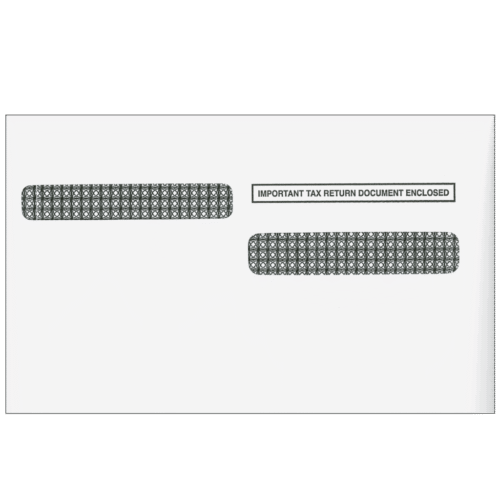 4up W-2 Double Window Envelope - Alternate Version