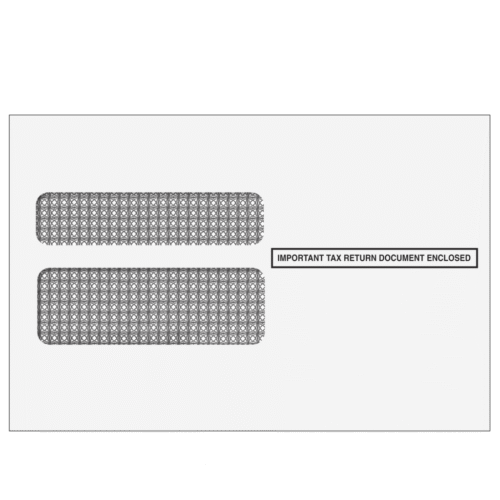 2up W-2 Double Window Envelope (Self Seal & Tamper Evident)