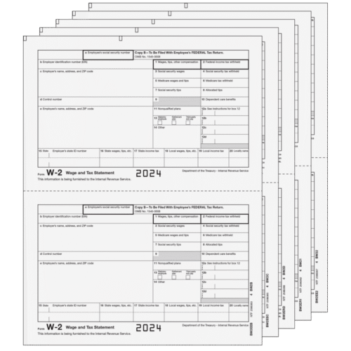 Traditional W-2 Form 3-part E-file Set (Preprinted) - efw2trads505