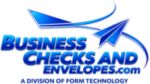 business checks and envelopes