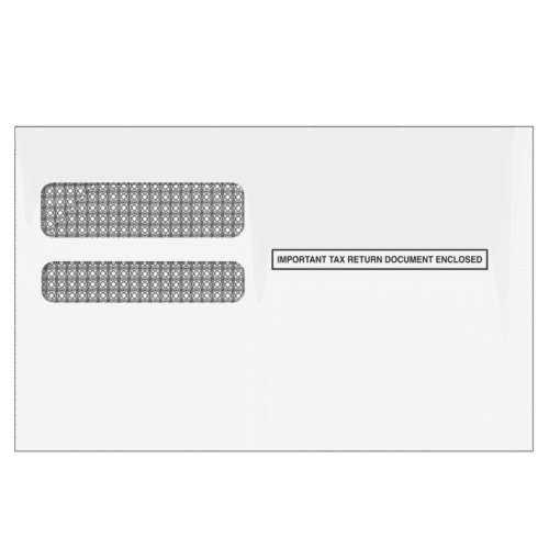 Form 1095 Double Window Envelope (for Inserting Equipment) QTY: 500