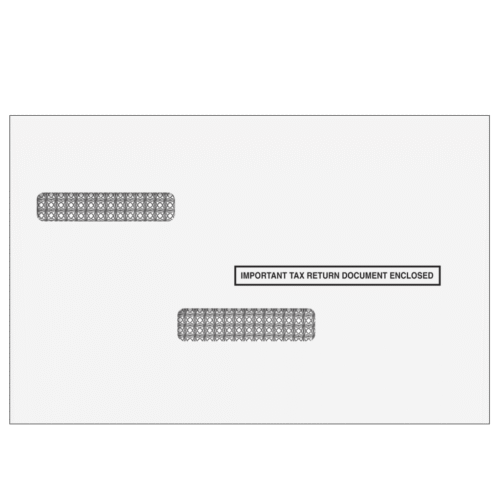 W-2/1099 Double Window Envelopes - Universal (Moisture Seal)