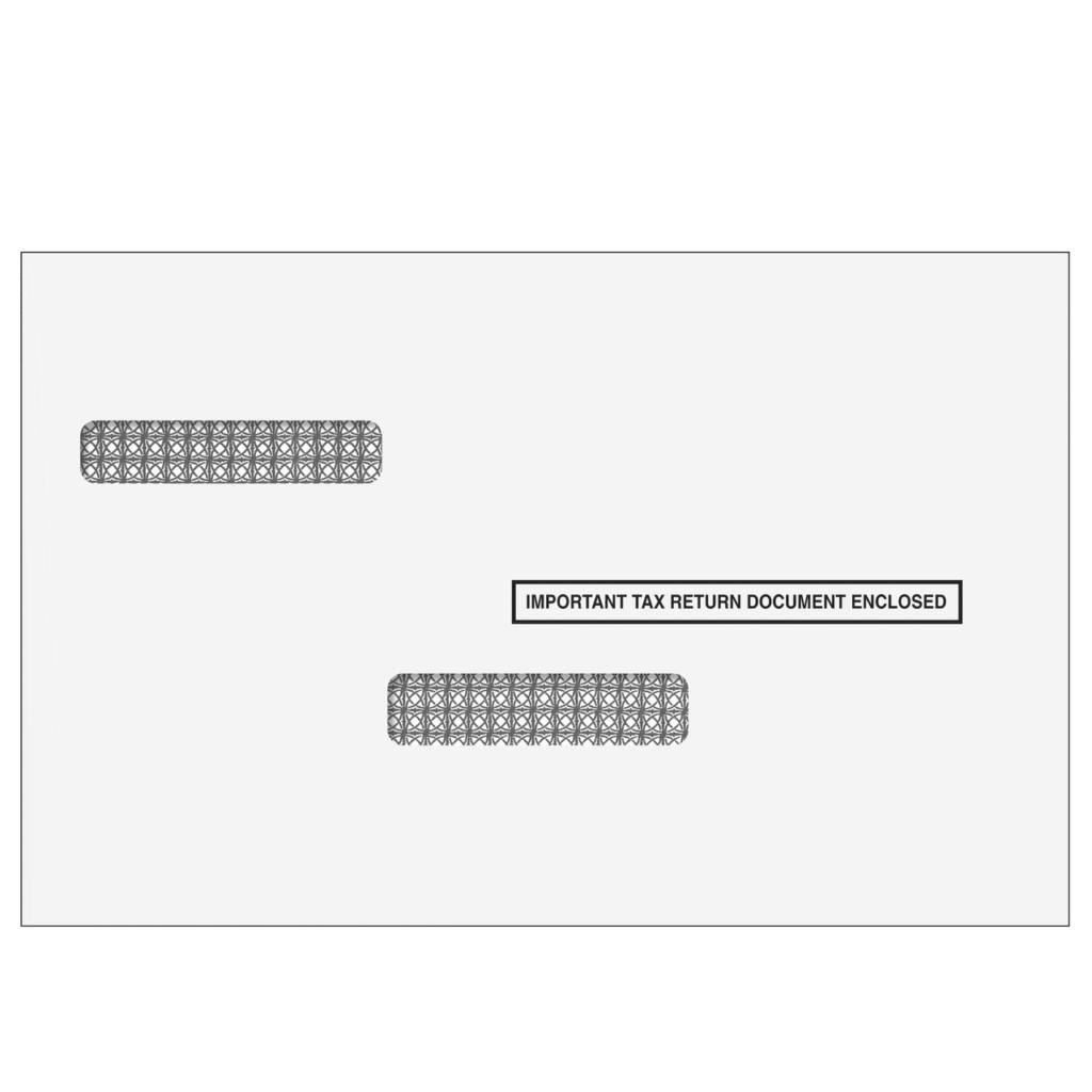 W-2/1099 Double Window Envelopes - Universal (Moisture Seal) 1 W-2/1099 Double Window Envelopes - Universal (Moisture Seal)