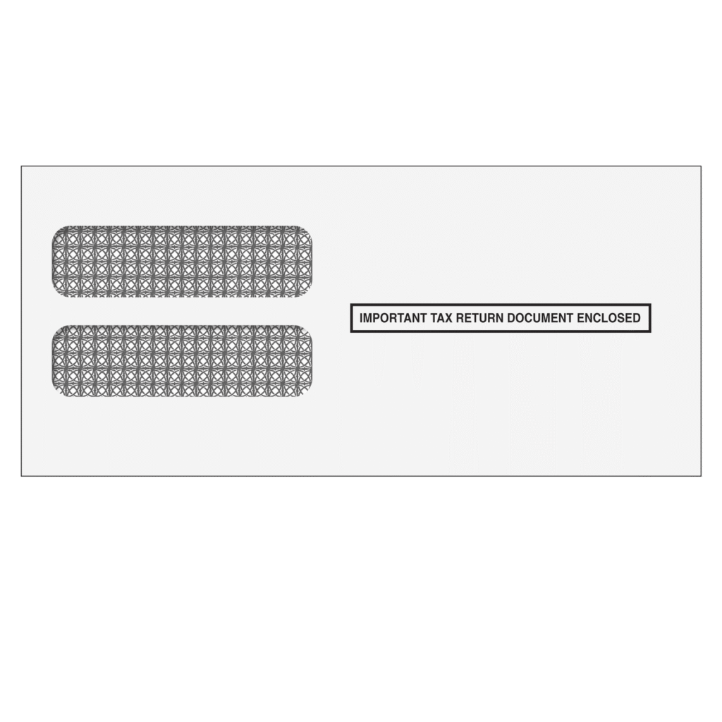 3up W2 Double Window Envelope (Moisture Seal)-1973 1 3up W2 Double Window Envelope (Moisture Seal)-1973