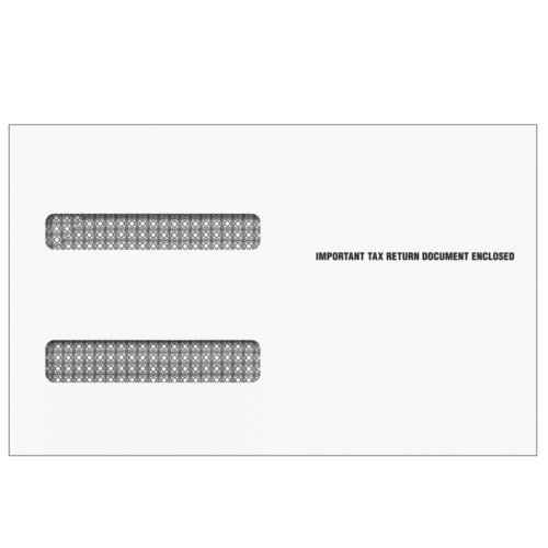 4up W-2 Double Window Envelope (Moisture Seal)