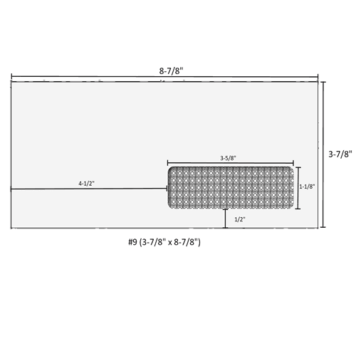 4360 #9 (3-7/8in x 8-7/8in) window envelope - moisture seal