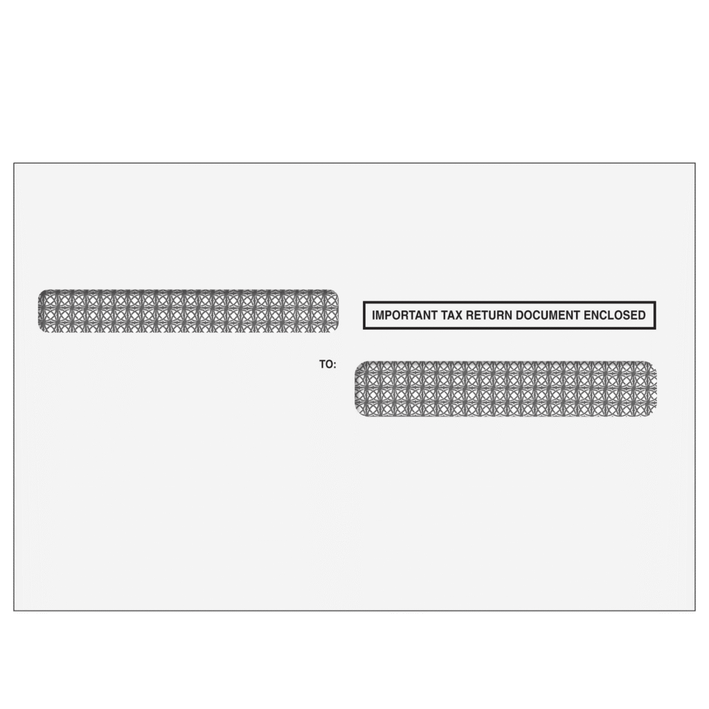 4up W-2 Double Window Envelope - Quadrant (Moisture Seal) 1 4up W-2 Double Window Envelope - Quadrant (Moisture Seal)