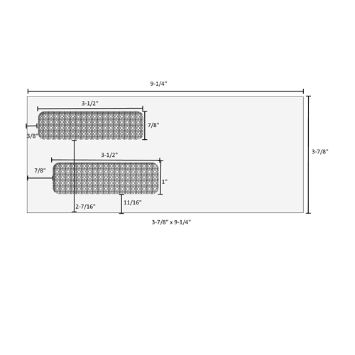 3-7/8 x 9-1/4 double window self seal envelope 80525s