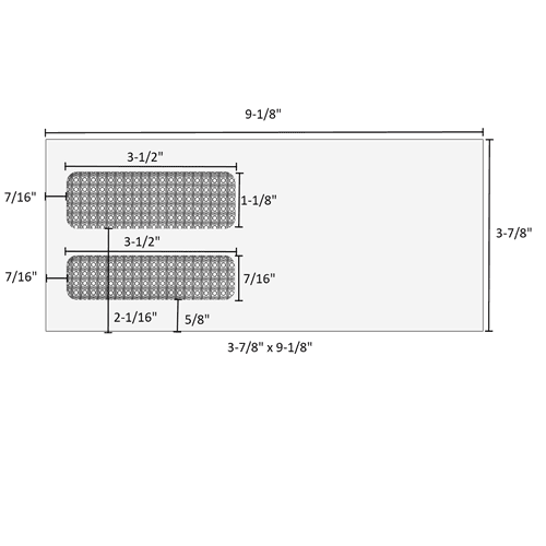 80595 3-7/8in x 9-1/8in double window envelope - moisture seal