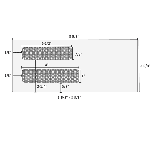80604 3-5/8in x 8-5/8in double window envelope - moisture seal