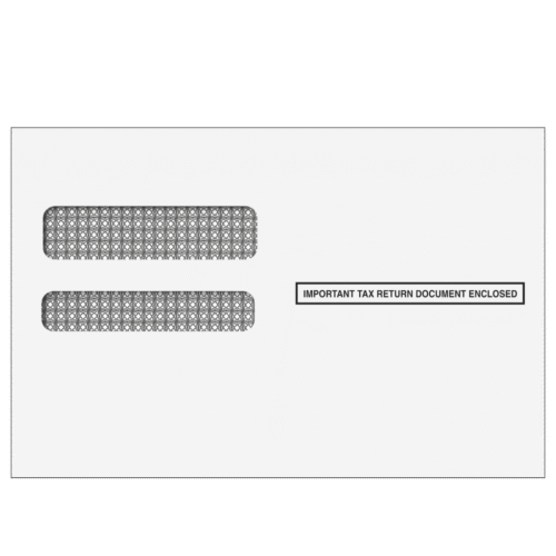1095 Double Window Envelopes (Moisture Seal)