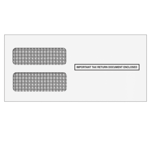 W-2 Double Window Envelopes - 2up (Self Seal) - 25 Envelopes