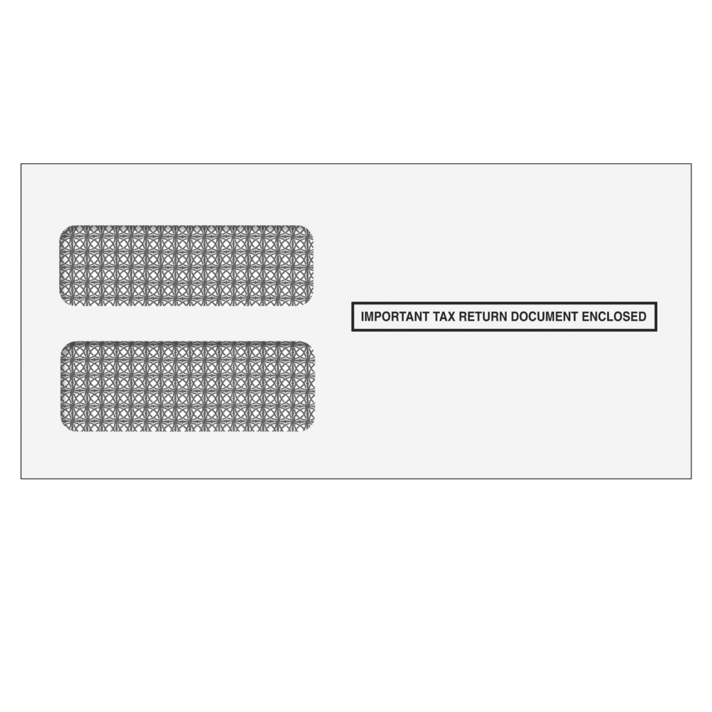W-2 Double Window Envelopes - 2up (Self Seal) - 25 Envelopes 1 W-2 Double Window Envelopes - 2up (Self Seal) - 25 Envelopes