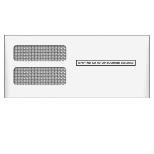 3up 1099 Double Window Envelope (for Inserting Equipment) - 99ENVA
