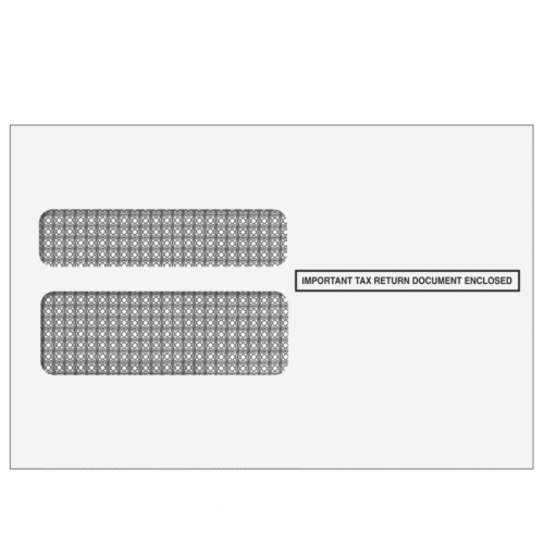 2up W-2 Double Window Envelope (Self Seal & Tamper Evident)