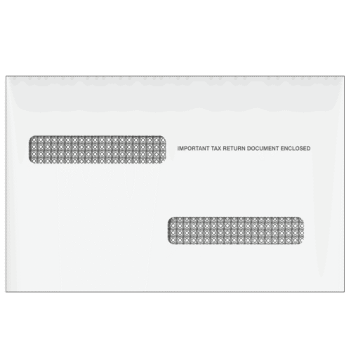 4up 1099-R Double Window Envelope (for Inserting Equipment) - Qty: 500