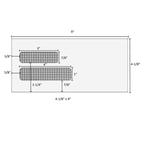 E1501 4-1/8in x 9in double window envelope - moisture seal