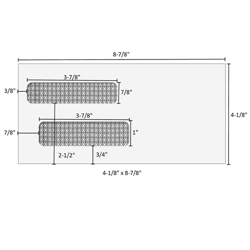 E40244S 4-1/8in x 8-7/8in double window envelope - self seal