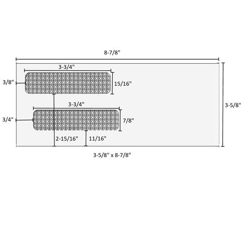 E9153414 3-5/8in x 8-7/8in double window envelope - moisture seal