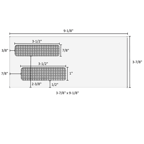 E939 3-7/8in x 9-1/8in double window envelope - moisture seal