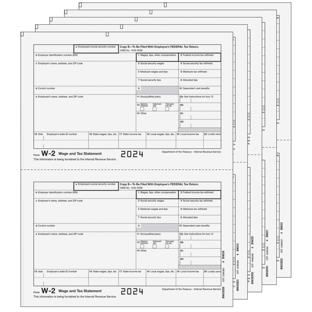 Traditional W-2 Form 3-part E-file Set (Preprinted) 8 Traditional W-2 Form 3-part E-file Set (Preprinted) - Image 8