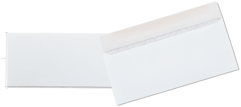 #10 Envelope - 4-1/8" x 9-1/2" 24# White Wove Moisture Seal Envelope Side Seam 3 #10 Envelope - 4-1/8" x 9-1/2" 24# White Wove Moisture Seal Envelope Side Seam - Image 3