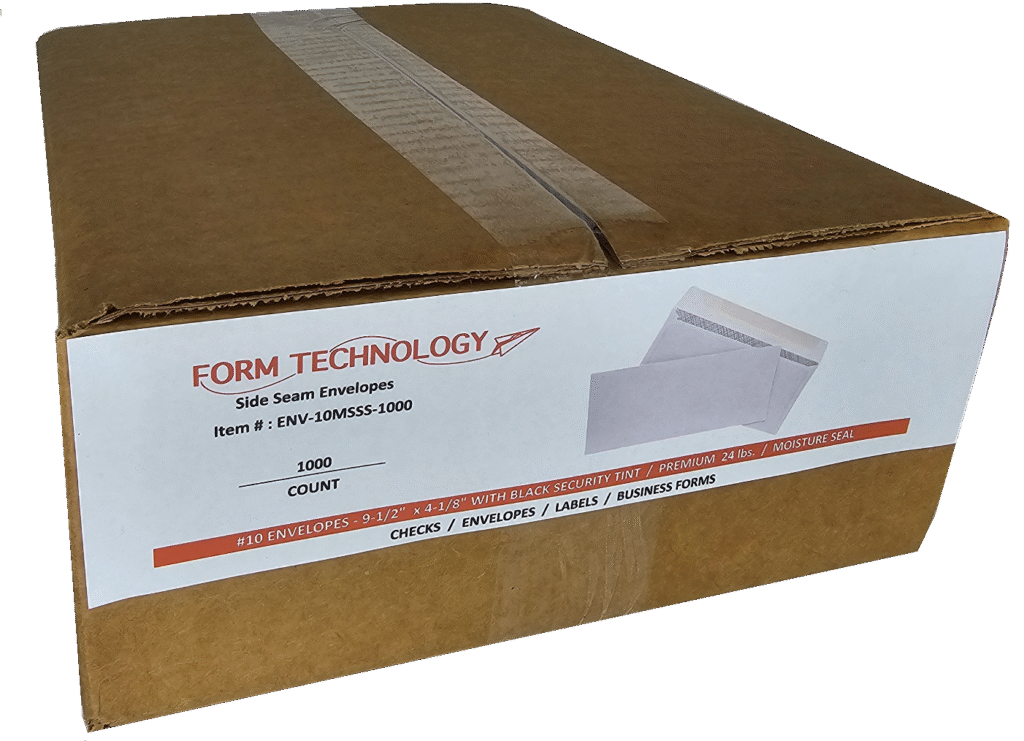 #10 Envelope - 4-1/8" x 9-1/2" 24# White Wove Moisture Seal Envelope Side Seam 7 #10 Envelope - 4-1/8" x 9-1/2" 24# White Wove Moisture Seal Envelope Side Seam - Image 7