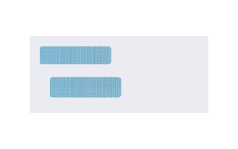 Double Window Envelope for 3-3/4 x 8-3/4 Laser Checks Top 2 Double Window Envelope for 3-3/4 x 8-3/4 Laser Checks Top - Image 2