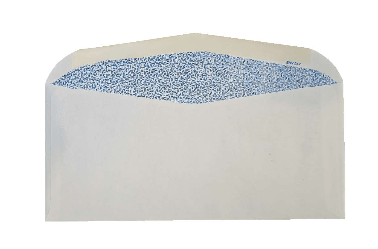 4-1/8" x 9" - Double Window Envelope (Moisture Seal/Gum)-ENV-947MS 2 4-1/8" x 9" - Double Window Envelope (Moisture Seal/Gum)-ENV-947MS - Image 2