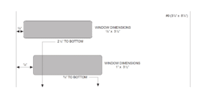 ENV-3FNS #9 (3-7/8in x 8-7/8in) double window envelope - flip-n-seal