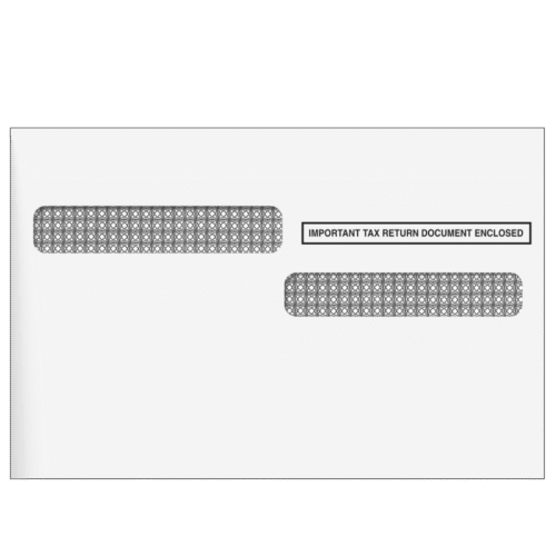 1099 Double Window Envelope - Quadrant - 4up (Self Seal)