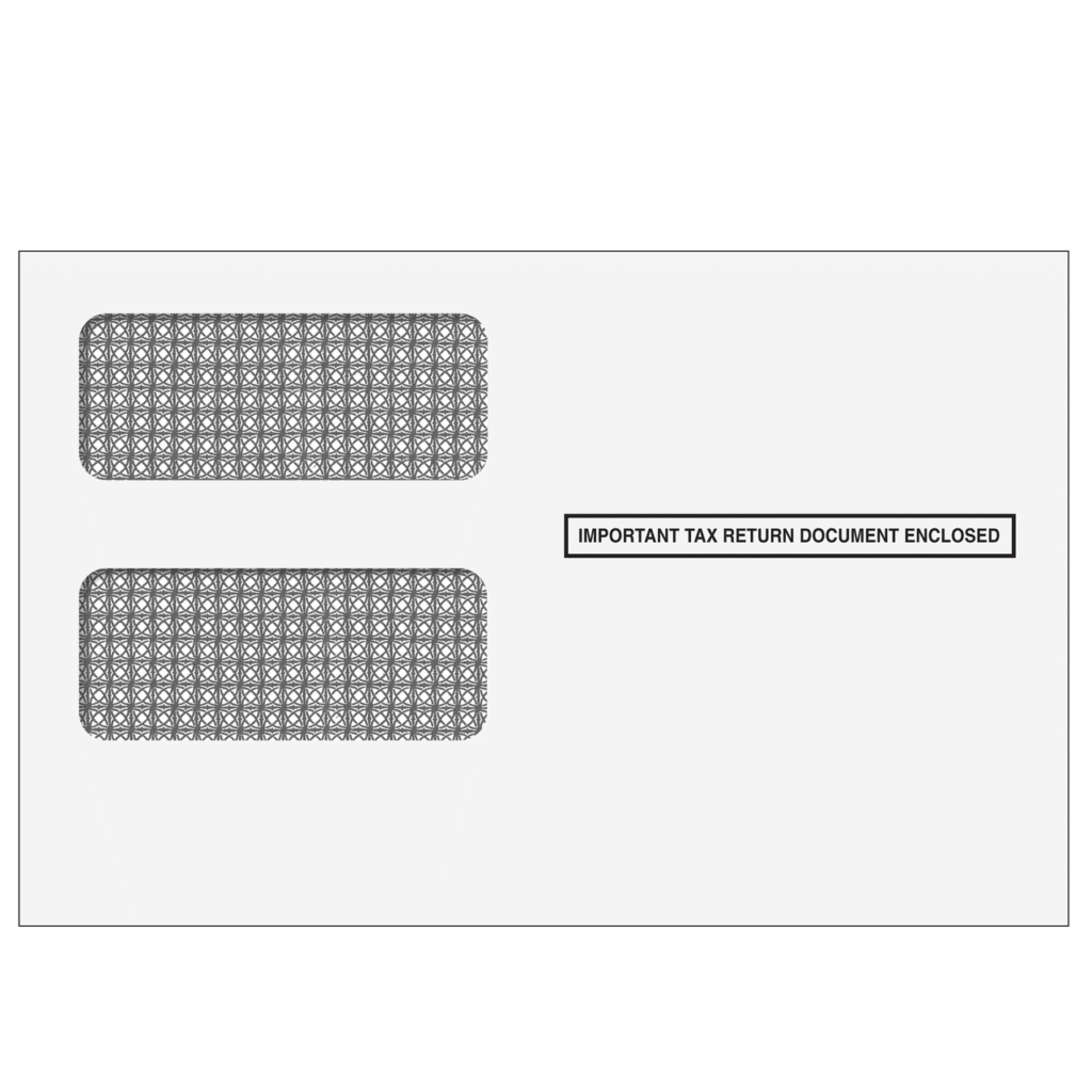 1099 2up Double Window Envelope (Moisture Seal) 1 1099 2up Double Window Envelope (Moisture Seal)