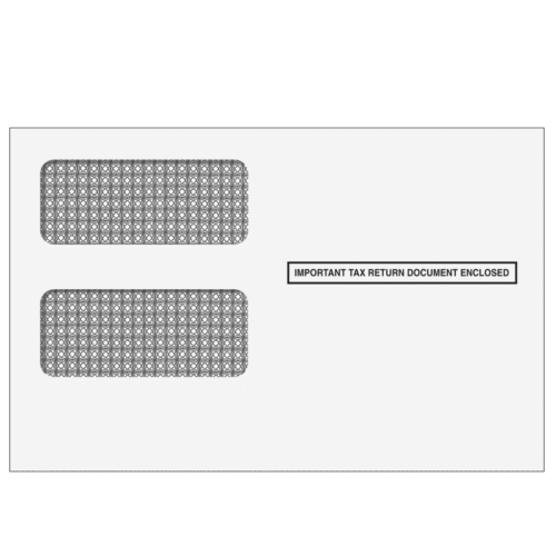 2up 1099 Double Window Envelope (Self Seal & Tamper Evident)