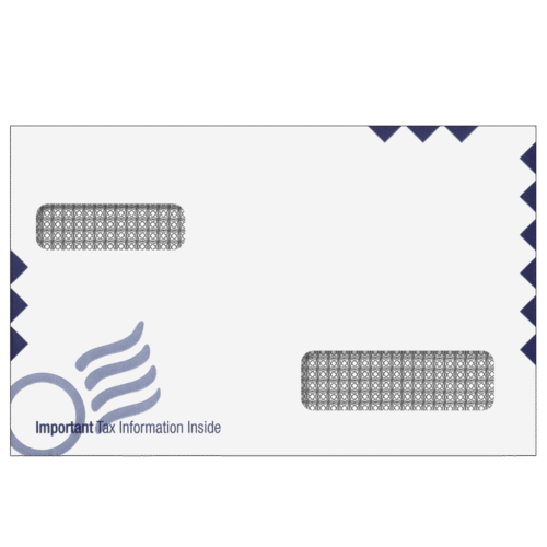 W-2/1099 Double Window Envelopes - Universal (Moisture Seal)- UNIE