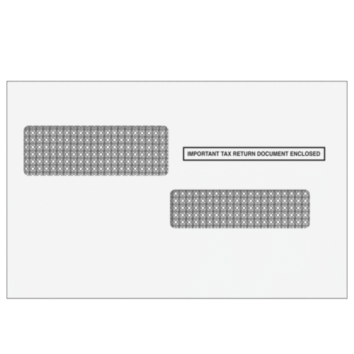 W-2C Double Window Envelopes (Moisture Seal)